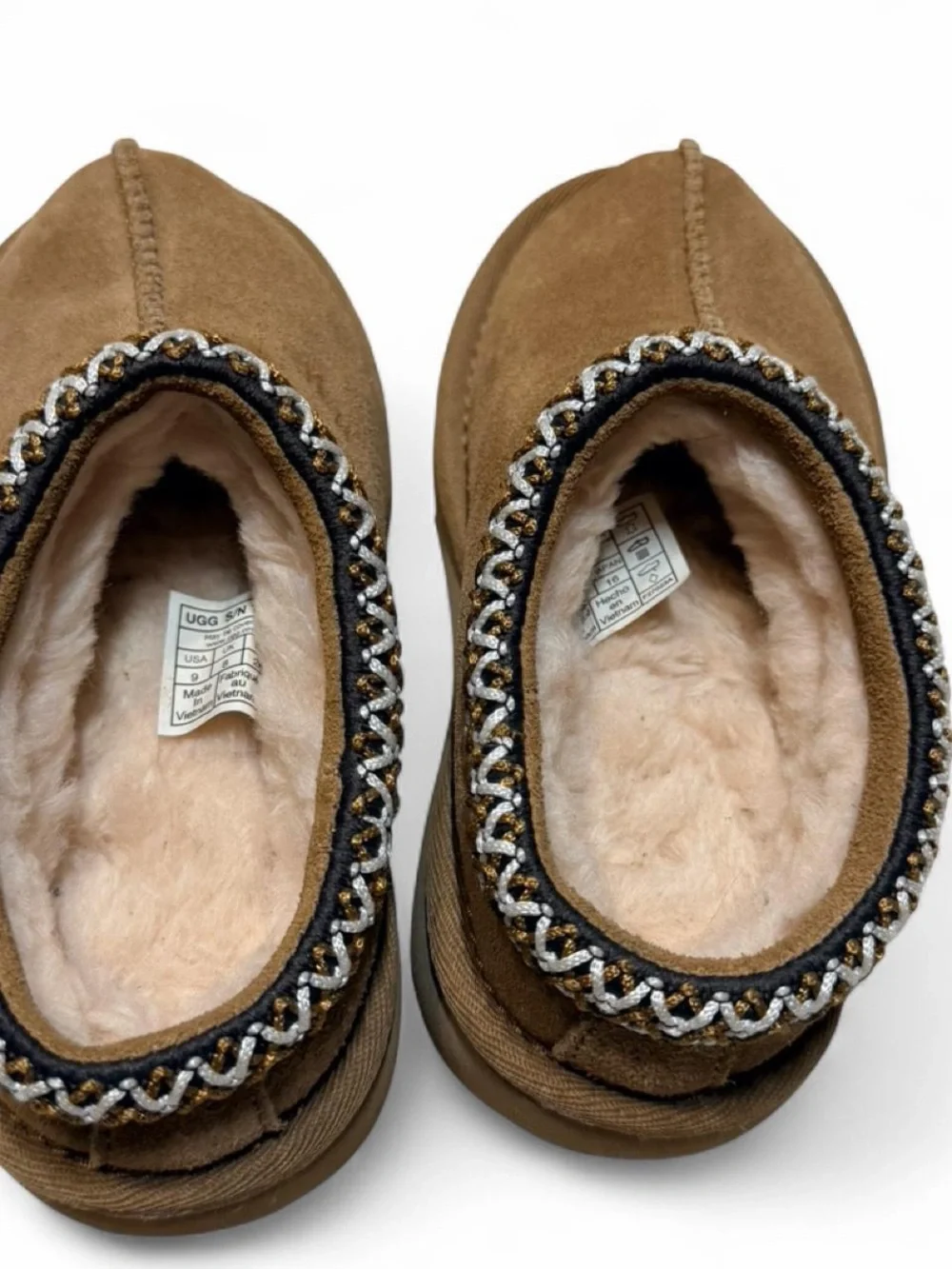 UGG Slip-On Chestnut Suede Shearling Clog